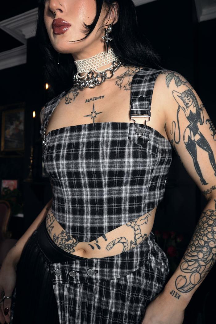 Labelrail MA-008 Overall Clasp Check Corset Top