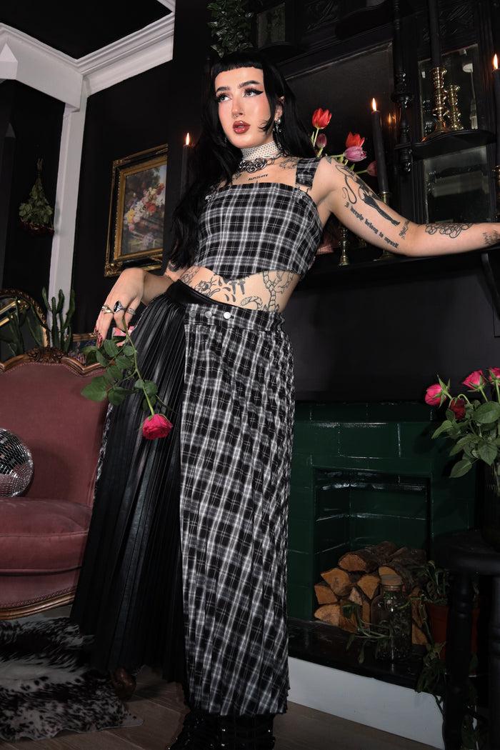 Labelrail MA-008 Overall Clasp Check Corset Top