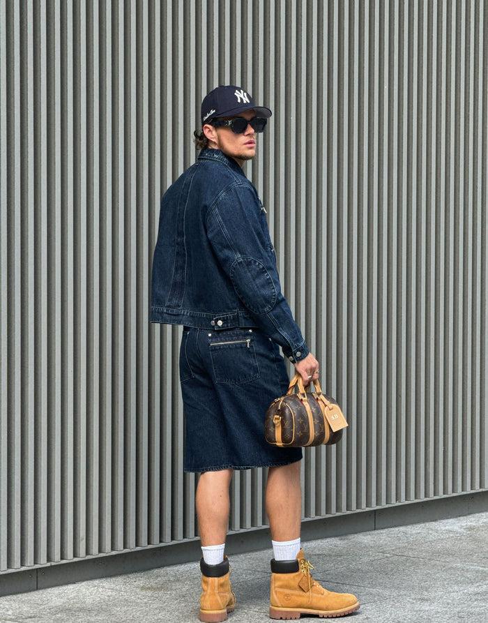 labelrail SSB-005 Zip-Through Denim Shorts