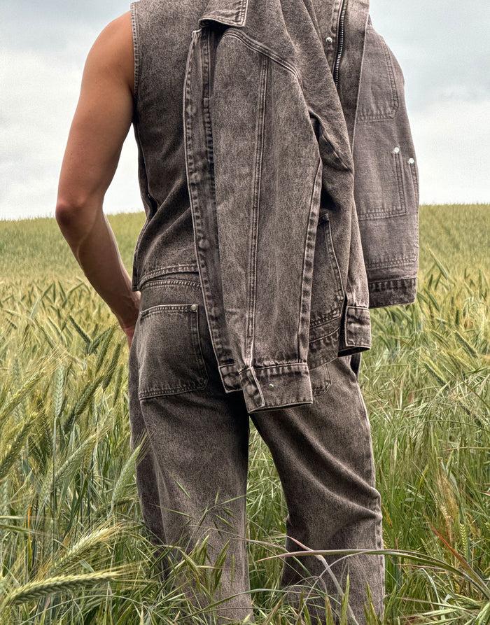 Labelrail SSB-006 Utility Acid Wash Denim Jacket