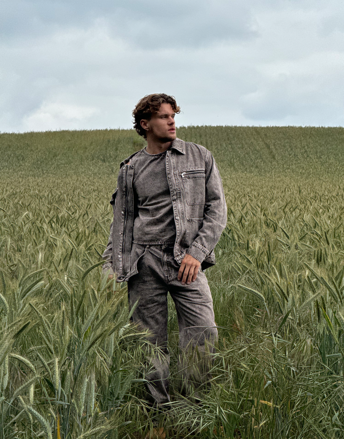 Labelrail SSB-006 Utility Acid Wash Denim Jacket