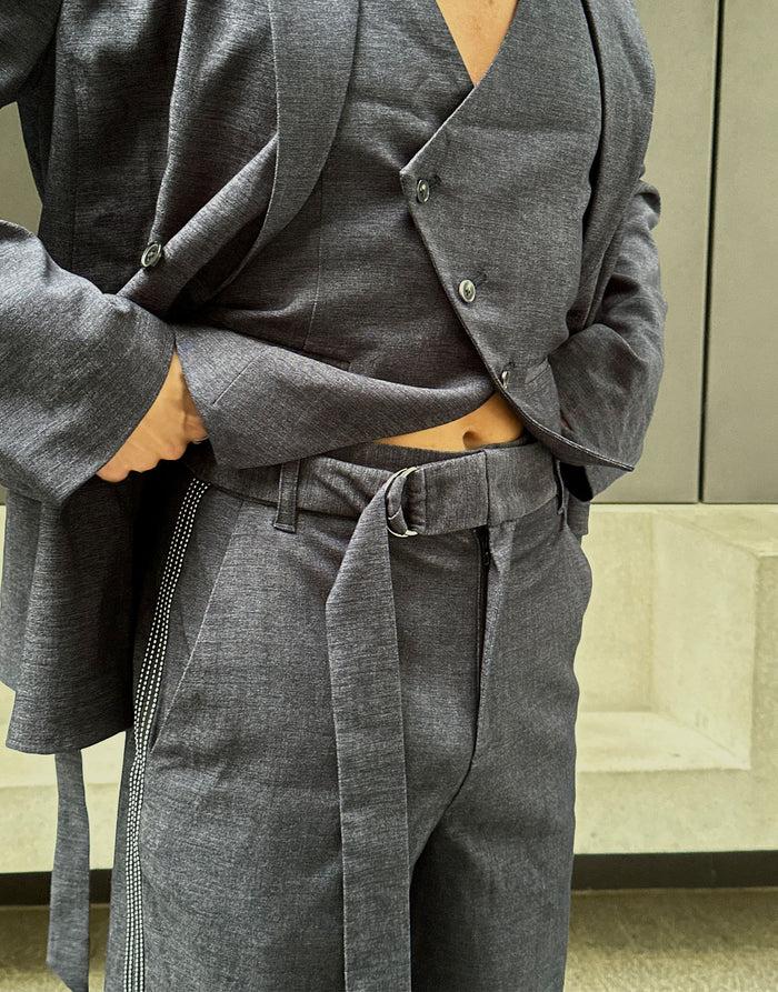 Labelrail SSB-007 Tie Front Relaxed Trouser