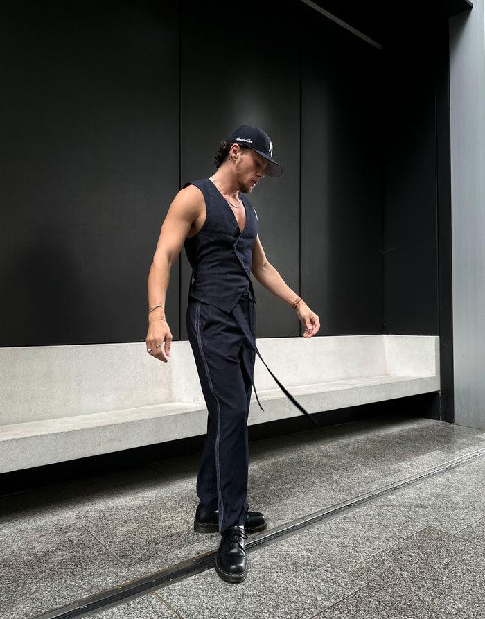 Labelrail SSB-007 Tie Front Relaxed Trouser