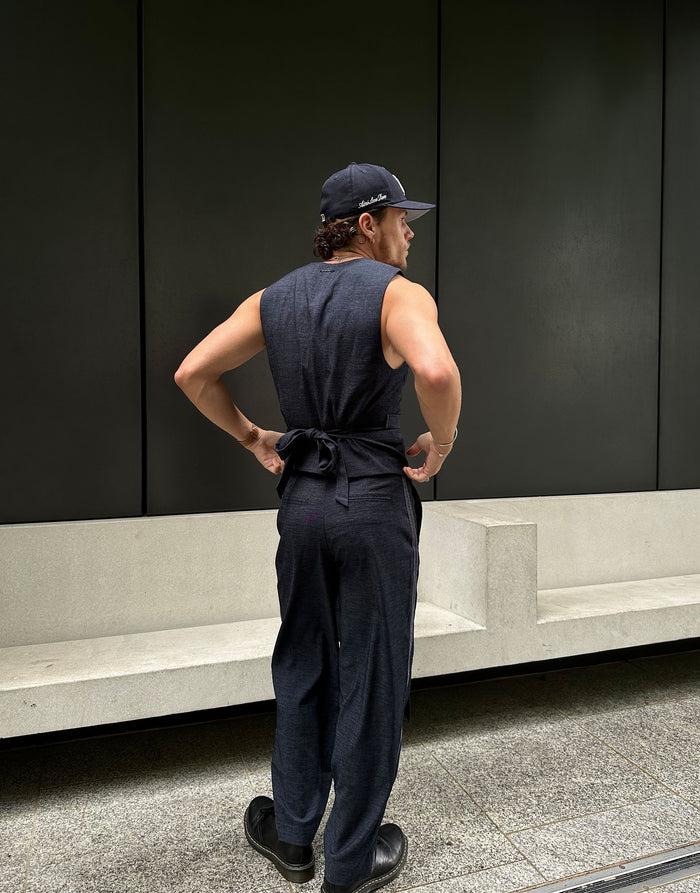 Labelrail SSB-007 Tie Front Relaxed Trouser