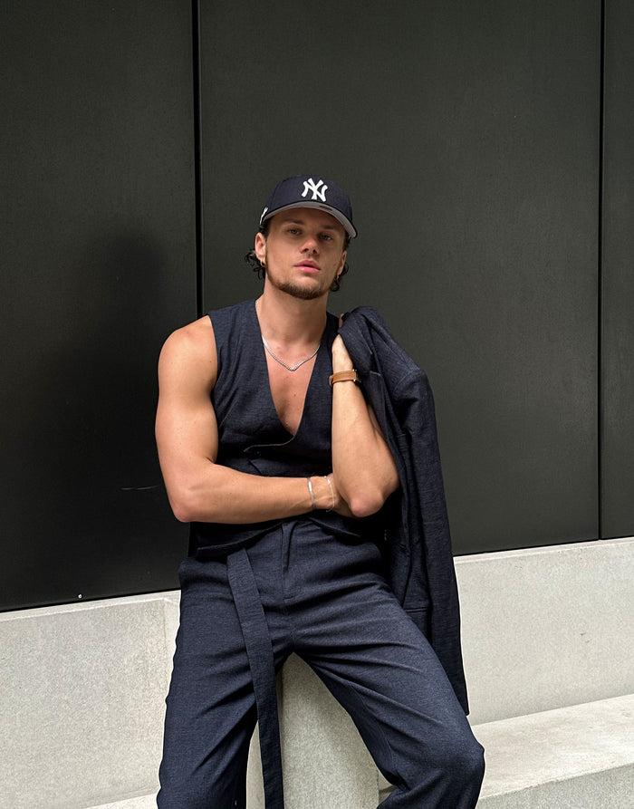 labelrail SSB-007 Tie Front Relaxed Trouser