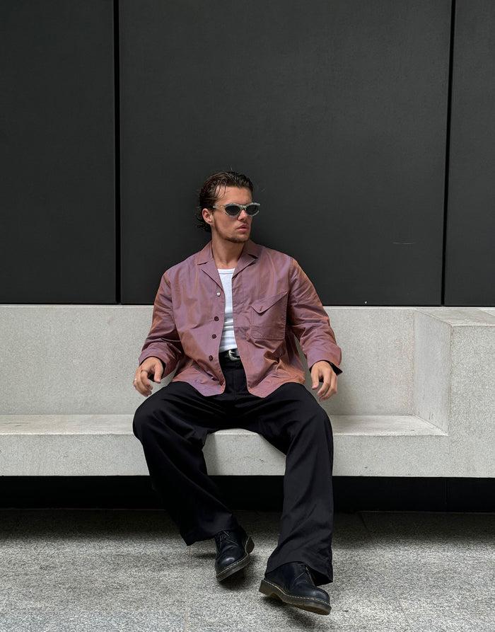 labelrail SSB-011 Revere Collar Shacket