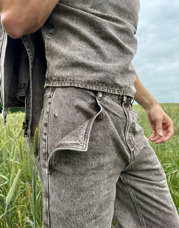 Labelrail SSB-014 Utility Acid Wash Jeans