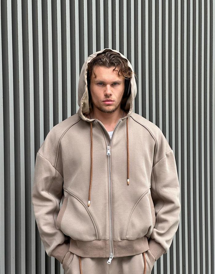 labelrail SSB-015 Oversized Zip-Through Hoodie