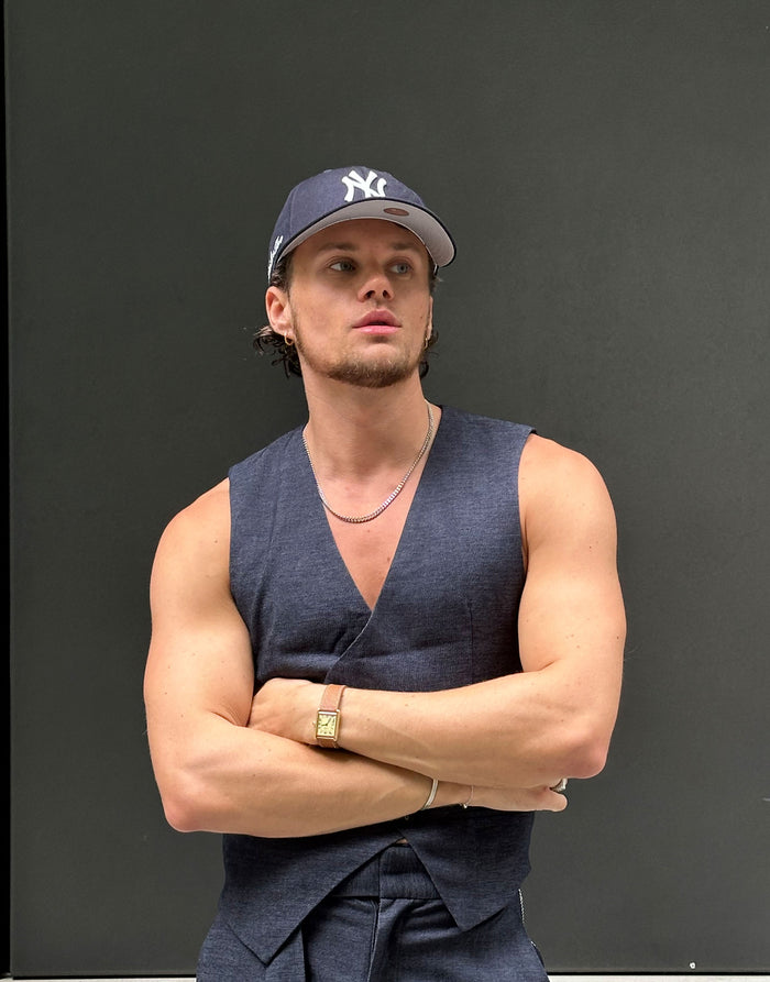 labelrail SSB-016 Asymmetrical Wrap Front Vest