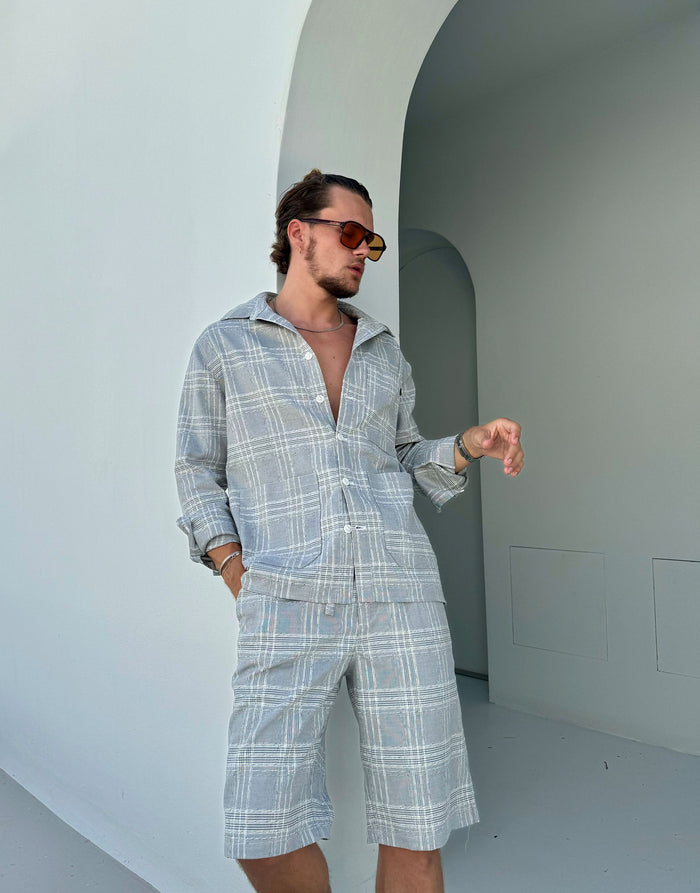 labelrail SSB-019 Check Patch Pocket Shirt