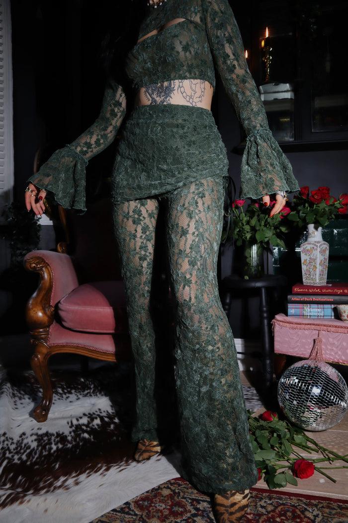 Labelrail MA-014 Mini Skirt Overlay Flare Lace Co-ord Bottoms