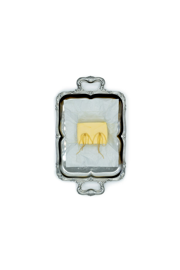 Labro BOW EARRINGS GRANDE - GOLD