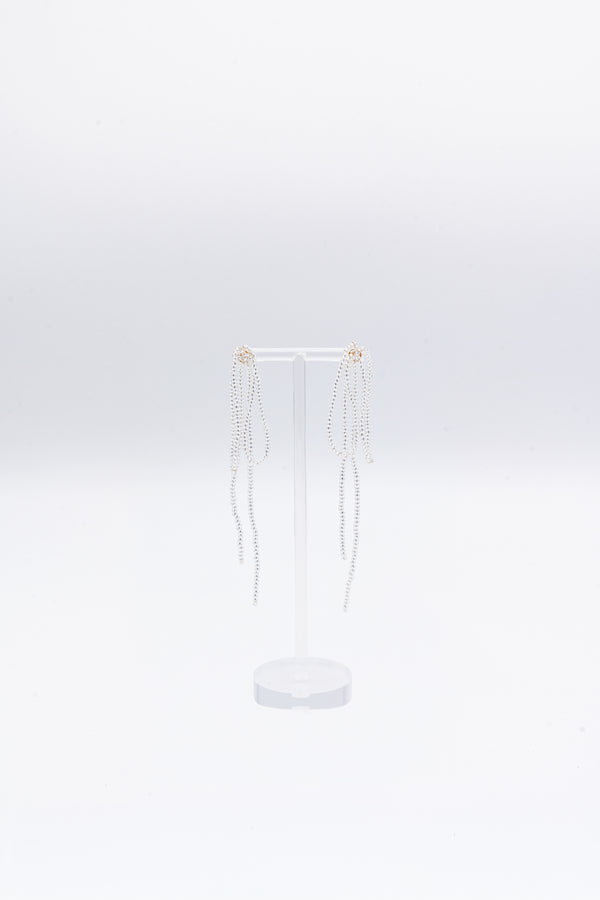 Labro BOW EARRINGS GRANDE - SILVER