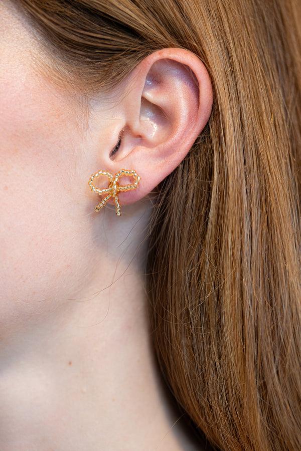 Labro BOW EARRINGS PICCOLO - GOLD