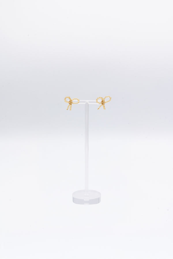 Labro BOW EARRINGS PICCOLO - GOLD