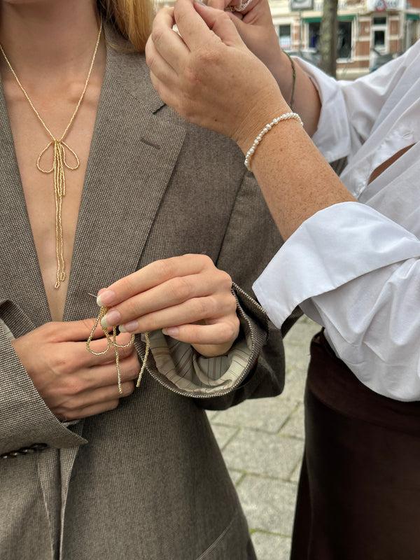Labro BOW NECKLACE - GOLD
