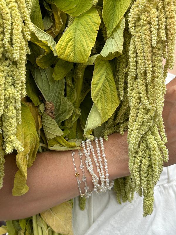 Labro FIORI ALL BRACELET - FULL SILVER