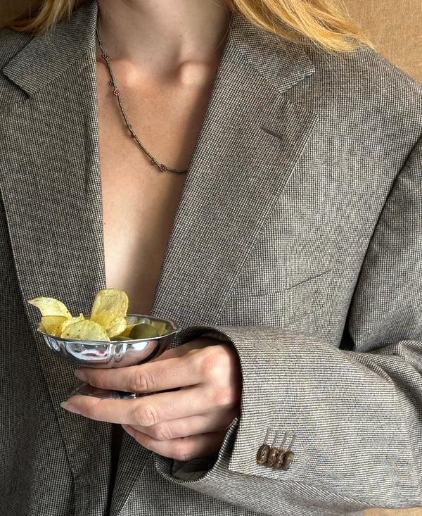 Labro FIORI FULL FLOWER NECKLACE - ARTICHOKE