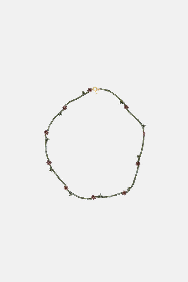 labro FIORI FULL FLOWER NECKLACE - ARTICHOKE