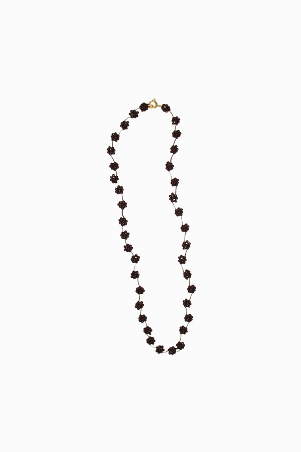 labro FIORI NECKLACE - DARK BROWN