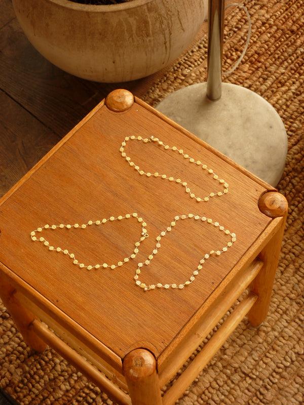 Labro FIORI NECKLACE - PEACH SNACK