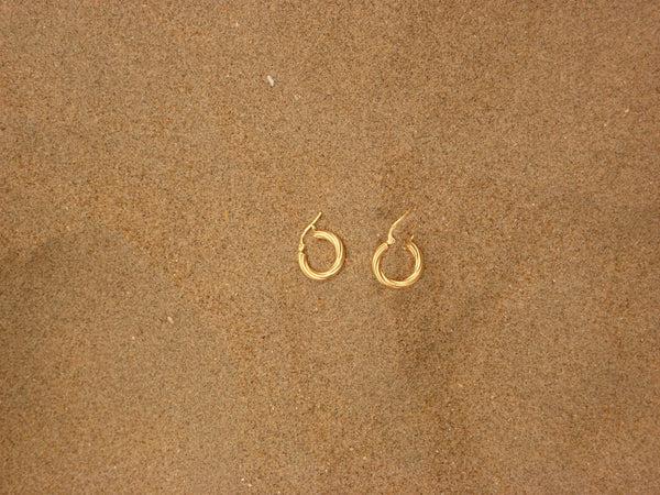 labro GOLD FILLED TWISTED HOOP