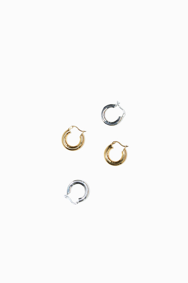 labro NO.19 DICIANOVE HOOP EARRING
