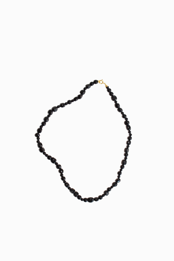 Labro SALE OTTO (PEARL QUARTZ & ONYX) NECKLACE - 60 CM