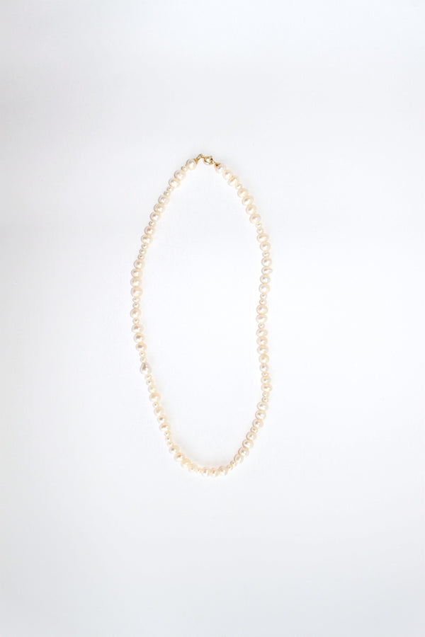 labro SALE OTTO (PEARL QUARTZ & ONYX) NECKLACE - 60 CM
