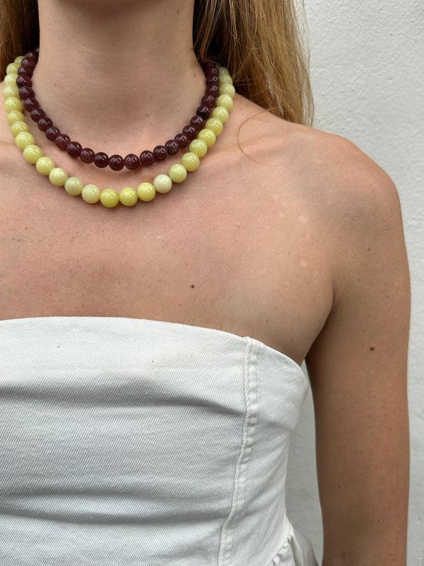 Labro STRAWBERRY QUARTZ NECKLACE