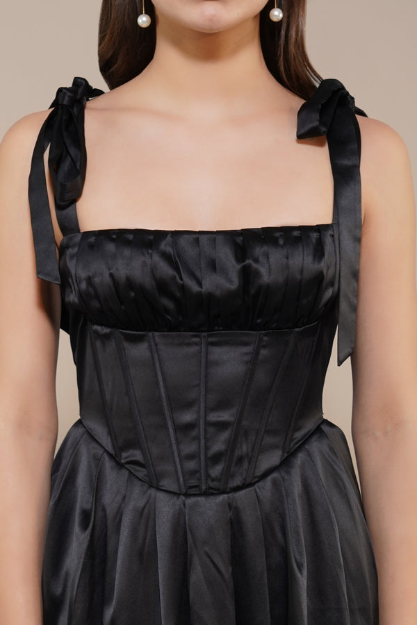 Lace & Beads Amai Mini Dress In Black