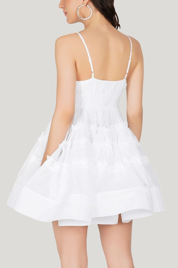 Lace & Beads Bethan Cotton Mini In White