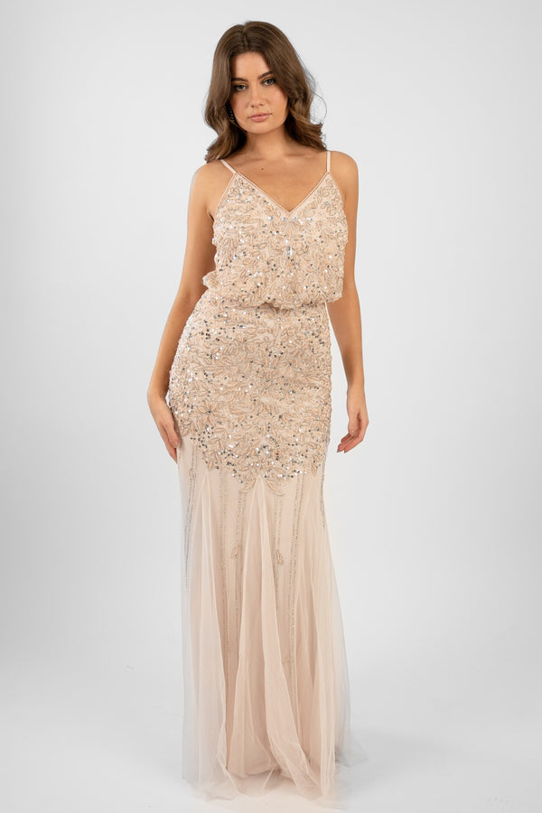 Lace & Beads Eloise Blush Pink Occasion Dress