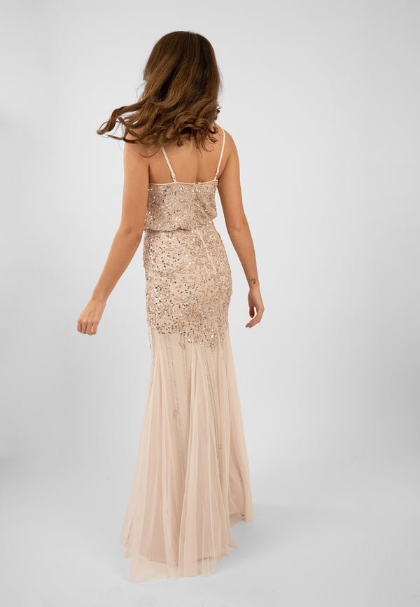 Lace & Beads Eloise Blush Pink Occasion Dress