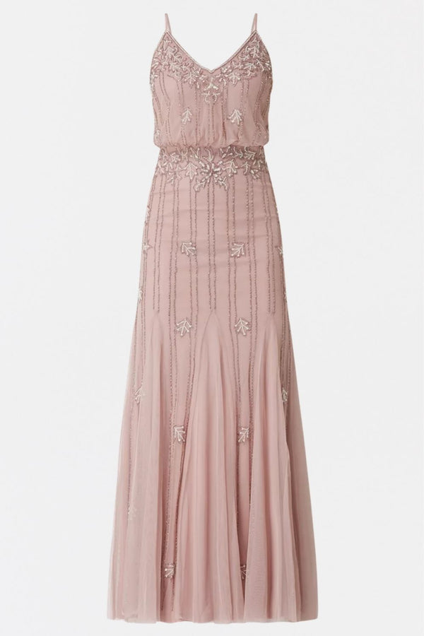 lace & beads Keeva Bridesmaid Maxi in Light Mauve