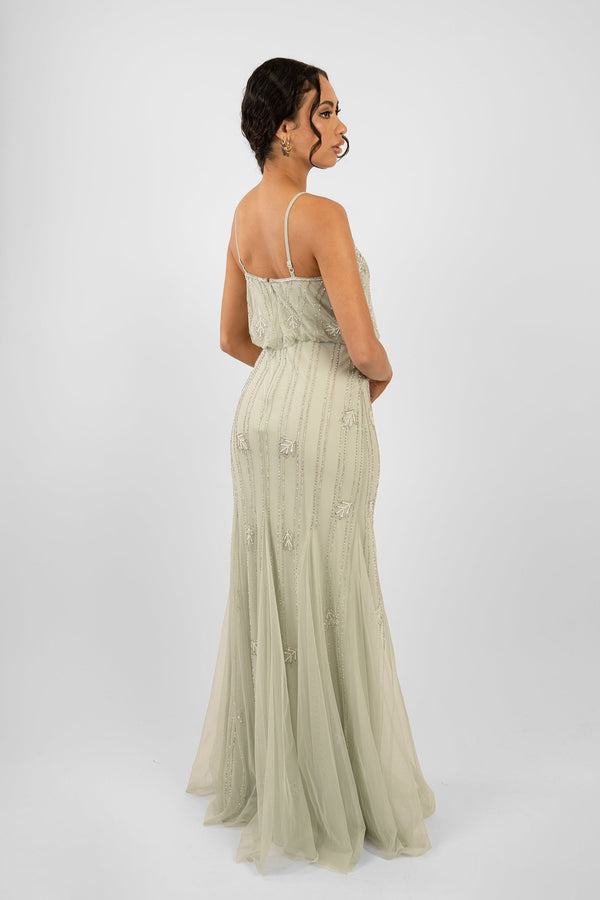 Lace & Beads Keeva Pale Aqua Bridesmaid Dress