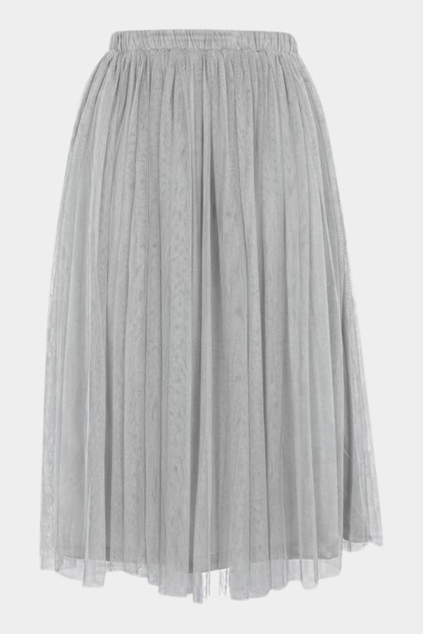 lace & beads Merlin Grey Midi Skirt
