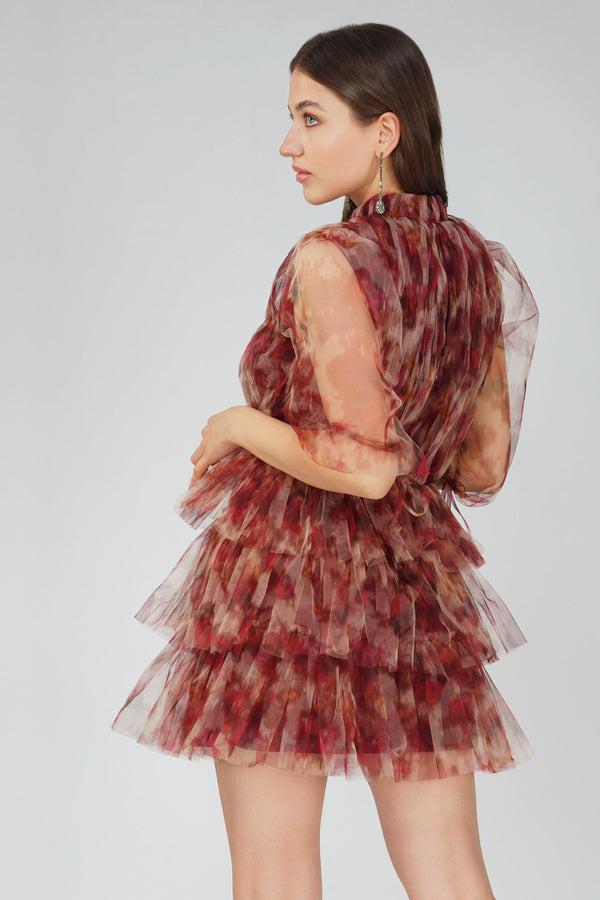 Lace & Beads Nalani Rose Floral Mini Dress