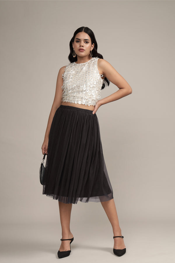 Lace & Beads Peruvian Top In White