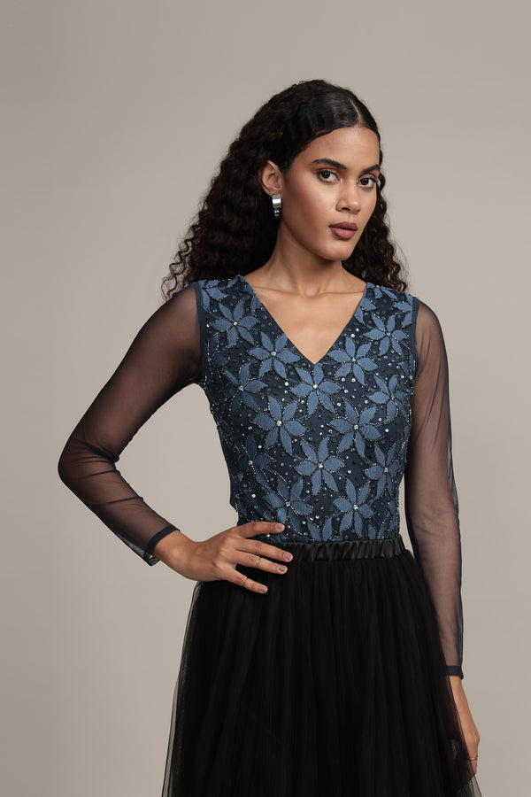 Lace & Beads Rana Beaded Bodysuit