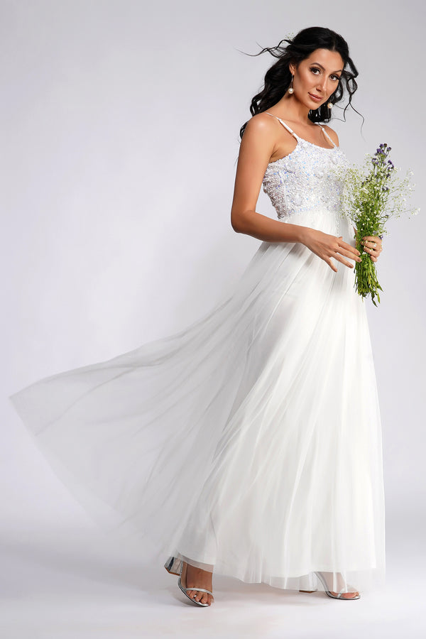 lace & beads Riri Tulle Wedding Dress