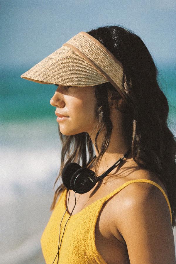Lack Of Color Linen Visor