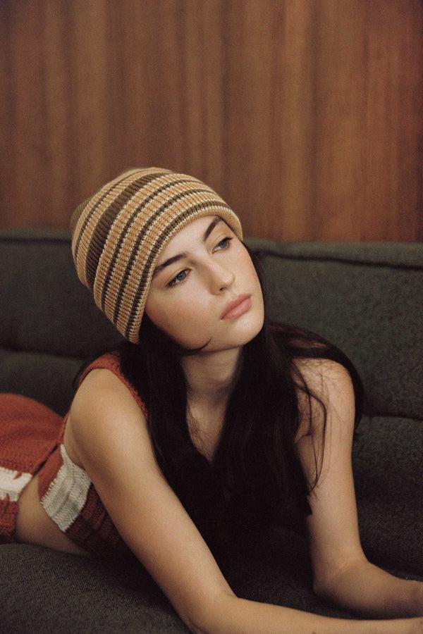 lack of color Momo Beanie - Coffee Cola