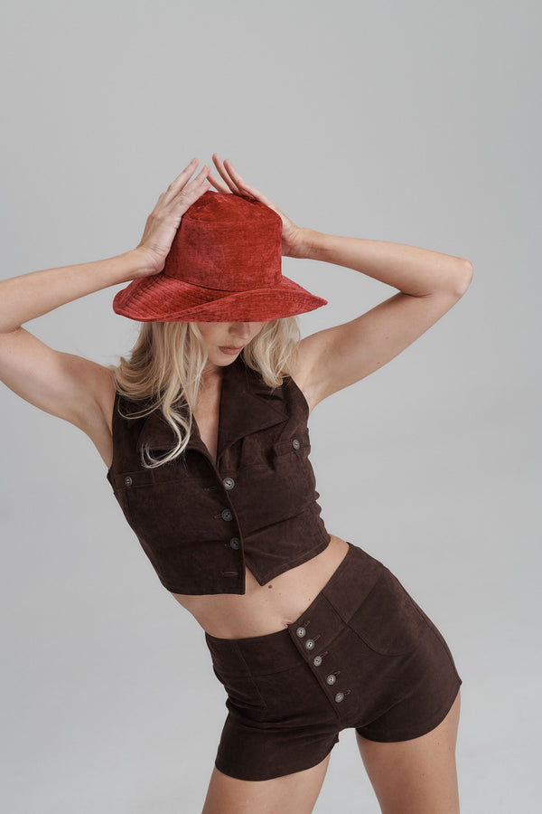 Lack Of Color Vacay Bucket - Fuchsia Velvet