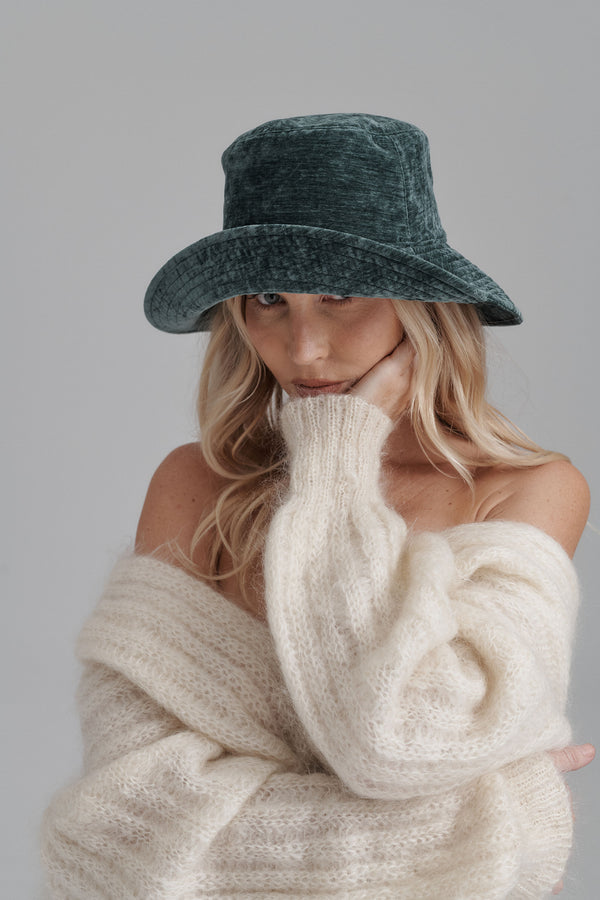 Lack Of Color Vacay Bucket - Teal Velvet