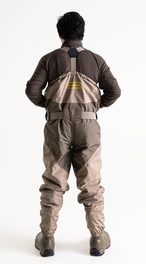 Lacrosse Alpha Agility Select Waders Men's Front Zip - Brown 1600G