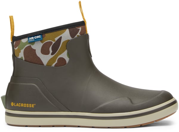 lacrosse Alpha Deck Boot Men's Black Olive/Camo