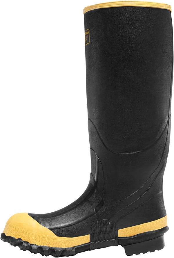 Lacrosse Premium Knee Boot Men's 16" Black Steel Midsole/Steel Toe