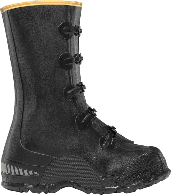 lacrosse ZXT Buckle Overshoe Men's Deep Heel 14" Black