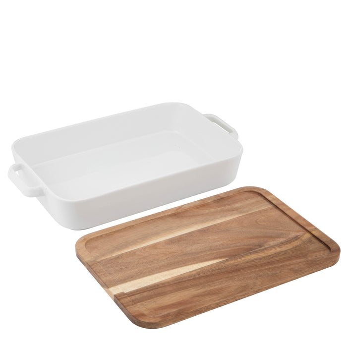 Ladelle Alto Oven To Table Lge Baking Dish With Lid/Trivet